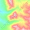 Mapa topográfico Bald Head, altitud, relieve