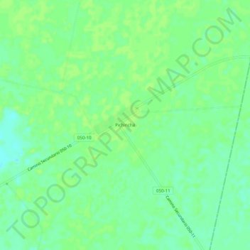 Mapa topográfico Pichincha, altitud, relieve