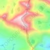 Mapa topográfico Mount Gould, altitud, relieve