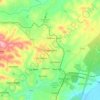 Mapa topográfico Empangeni, altitud, relieve