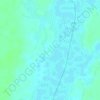 Mapa topográfico Bendje, altitud, relieve