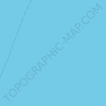 Mapa topográfico Tampa Bay, altitud, relieve