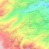Mapa topográfico El Mesón, altitud, relieve