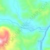 Mapa topográfico Poyentimari, altitud, relieve