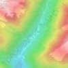 Mapa topográfico Caldes de Boí, altitud, relieve