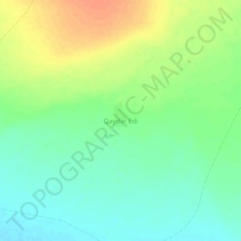 Mapa topográfico Qaydar Edi, altitud, relieve