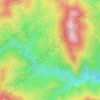Mapa topográfico Colmenar de la Sierra, altitud, relieve