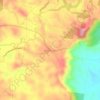 Mapa topográfico Peachester, altitud, relieve
