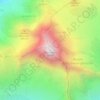Mapa topográfico Bietschhorn, altitud, relieve