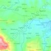 Mapa topográfico Bancak, altitud, relieve
