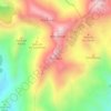 Mapa topográfico Pico Moro, altitud, relieve