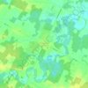 Mapa topográfico Ohsweken, altitud, relieve
