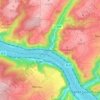 Mapa topográfico Wellmich, altitud, relieve