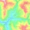 Mapa topográfico Tuel, altitud, relieve