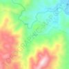 Mapa topográfico Shangtianzhi, altitud, relieve