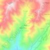 Mapa topográfico Pishap, altitud, relieve
