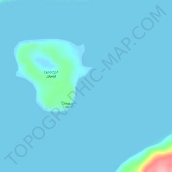 Mapa topográfico Lituya Bay, altitud, relieve