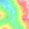 Mapa topográfico Les Ars Dessus, altitud, relieve