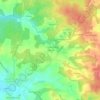 Mapa topográfico La Bruelle, altitud, relieve