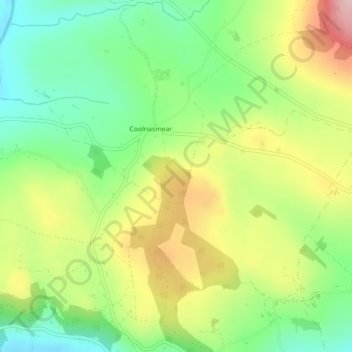 Mapa topográfico Knockaderry, altitud, relieve