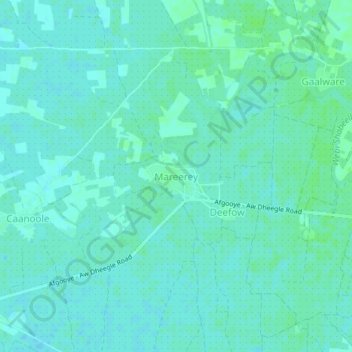 Mapa topográfico Mareerey, altitud, relieve