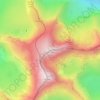 Mapa topográfico Garnedd Ugain, altitud, relieve