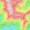 Mapa topográfico Paso de las Termópilas, altitud, relieve