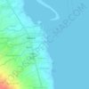 Mapa topográfico San Roque, altitud, relieve