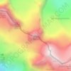 Mapa topográfico Pollux, altitud, relieve