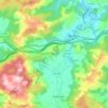 Mapa topográfico Hazas de Cesto, altitud, relieve