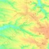 Mapa topográfico Покровська міська громада, altitud, relieve