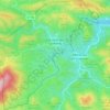 Mapa topográfico Cascastel-des-Corbières, altitud, relieve