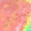 Mapa topográfico Hulunbuir, altitud, relieve