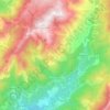 Mapa topográfico Ciamannacce, altitud, relieve