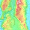 Mapa topográfico Staveley-in-Cartmel, altitud, relieve