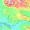 Mapa topográfico Buccino, altitud, relieve