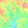 Mapa topográfico Japaratuba, altitud, relieve