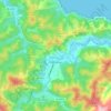 Mapa topográfico Berriatúa, altitud, relieve