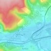 Mapa topográfico Clouange, altitud, relieve