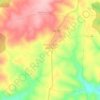 Mapa topográfico Rebollosa de Jadraque, altitud, relieve