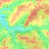 Mapa topográfico La Romaine, altitud, relieve