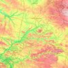 Mapa topográfico L'Oise, altitud, relieve