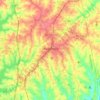 Mapa topográfico Mooresville, altitud, relieve