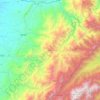Mapa topográfico Baraya, altitud, relieve