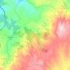 Mapa topográfico A Bola, altitud, relieve