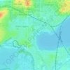 Mapa topográfico Monona Bay, altitud, relieve