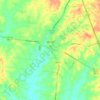 Mapa topográfico Jackson, altitud, relieve