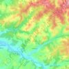 Mapa topográfico Varaignes, altitud, relieve