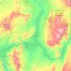 Mapa topográfico Lake Mead, altitud, relieve
