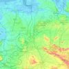 Mapa topográfico Ems, altitud, relieve